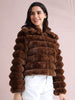 Women's Premium Faux Fur Jacket | Brown