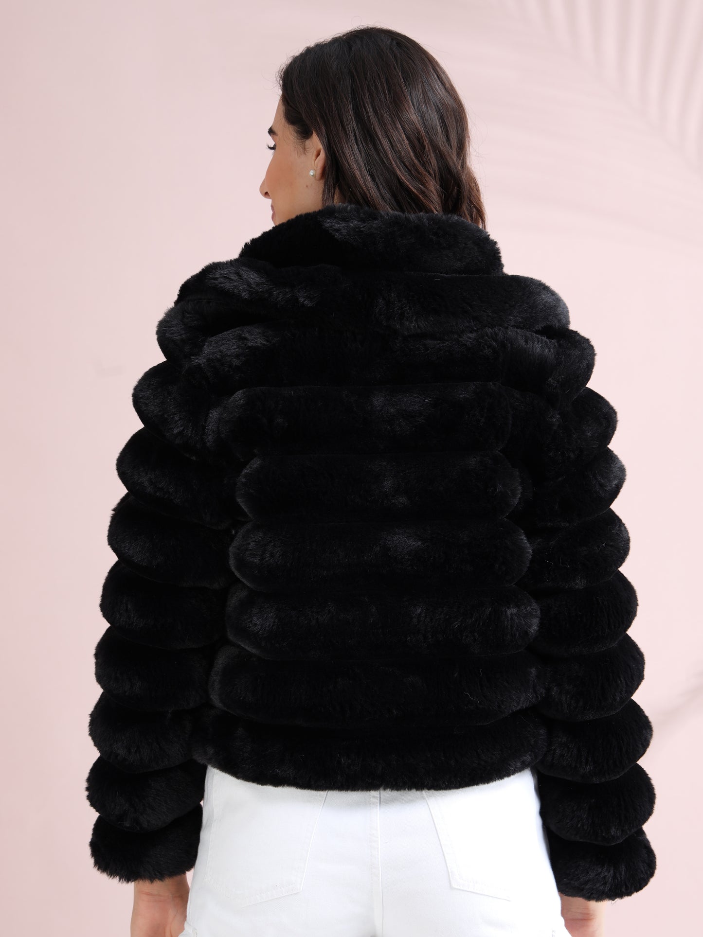 Women's Premium Faux Fur Jacket |Black