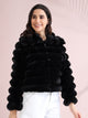 Women's Premium Faux Fur Jacket |Black