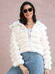 Women's Premium Faux Fur Jacket | White