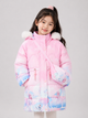 Girls' Elsa Print Hooded Winter Jacket | Pink
