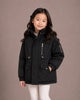 Girls' Premium Hooded Winter Jacket | Black