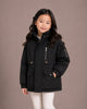 Girls' Premium Hooded Winter Jacket | Black