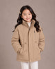 Girls' Premium Hooded Winter Jacket | Brown