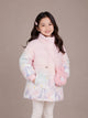 Girls' Unicorn Print Hooded Winter Jacket | Pink