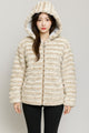 Brown Faux Fur Hooded Winter Jacket