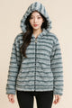Grey Faux Fur Hooded Winter Jacket