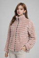 Women Cream Faux Fur Winter Jacket for women“ Soft Zip-Up Warm Coat